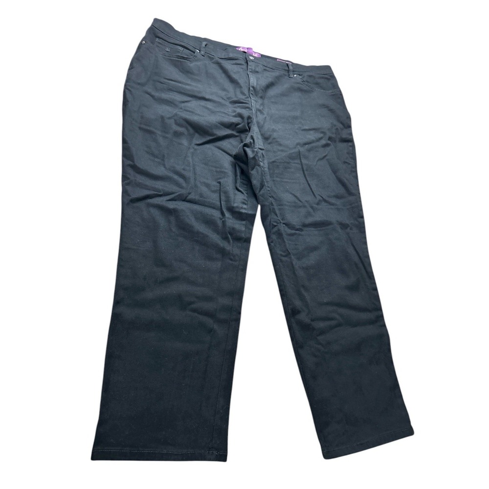 Gloria Vanderbilt Women's Amanda Jeans Plus Size 24W Black